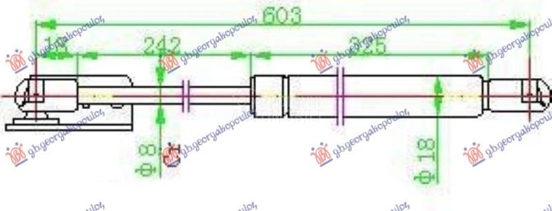 AMORTIZER GEPEK VRATA 400...