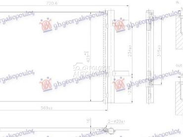 HLADNJAK KLIME za Fiat Doblo za 2022. god.