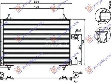 HLADNJAK KLIME... za Peugeot 607 od 2000. do 2007. god.