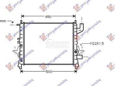 HLADNJAK MOTORA 1.1/1.2 ()... za Renault Twingo od 2000. do 2007. god.