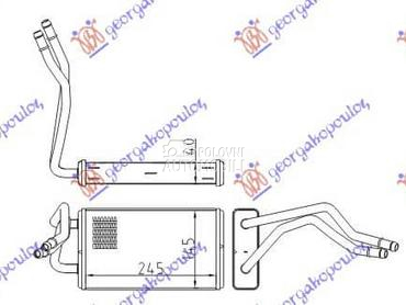 GREJAC KABINE () za Ford Transit Connect od 2000. do 2006. god.