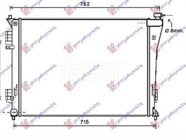 HLADNJAK MOTORA 1.6/2.0i... za Hyundai i40 za 2011. god.