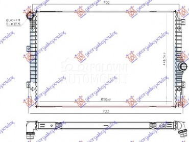 HLADNJAK MOTORA 1.4 TSi... za Volkswagen Tiguan od 2007. do 2011. god.