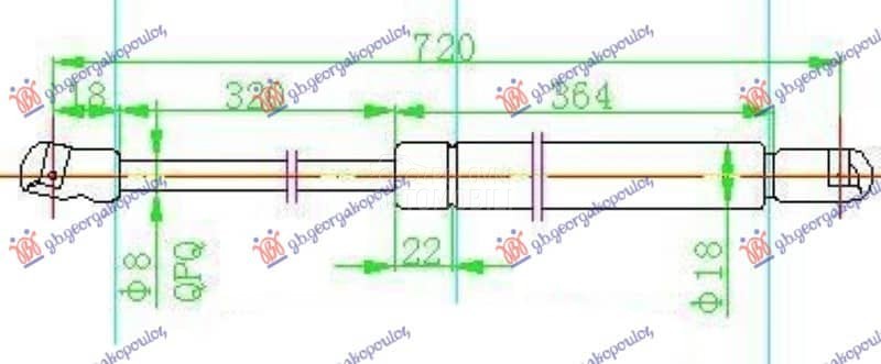 AMORTIZER HAUBE 180 njutna