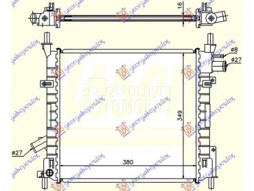 HLADNJAK MOTORA BENZIN (/-) za Ford Ka od 1997. do 2008. god.
