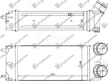 HLADNJAK INTERKULERA 1.6 HDI za Peugeot 5008 od 2013. do 2016. god.