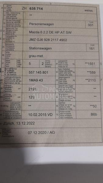 Mazda 6 2.2 skyactive 175hp