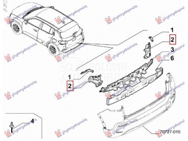NOSAC ZADNJEG BRANIKA... za Jeep Avenger za 2022. god.