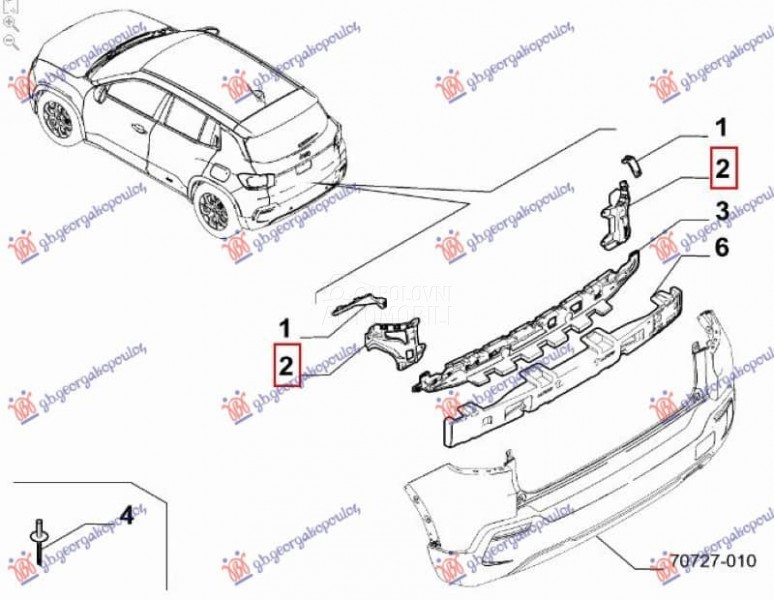 NOSAC ZADNJEG BRANIKA...
