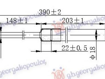AMORTIZER GEPEK VRATA... za Kia cee`d od 2007. do 2010. god.