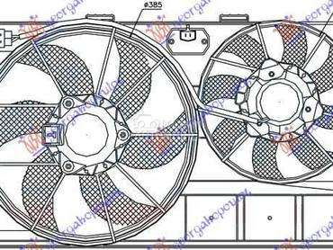 VENTILATOR KOMPLET (1.8... za Ford Transit Connect od 2010. do 2013. god.
