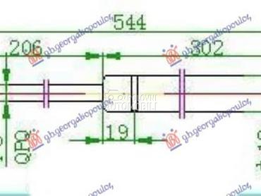 AMORTIZER GEPEK VRATA 3... za Opel Corsa B od 1996. do 1997. god.