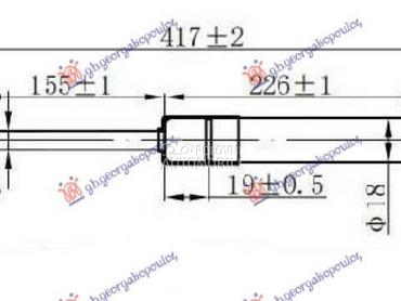 AMORTIZER GEPEK VRATA 3/5... za Renault Megane od 2005. do 2008. god.