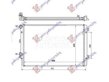 HLADNJAK MOTORA za Volkswagen Jetta od 2005. do 2010. god.