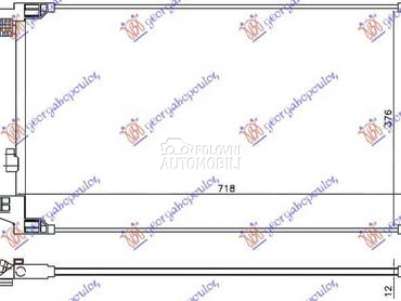 HLADNJAK KLIME 1.8 HIBRID... za Toyota Prius od 2016. do 2019. god.