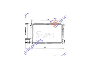 HLADNJAK MOTORA za BMW Serija 5 od 1988. do 1995. god.