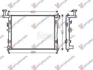 HLADNJAK MOTORA za Hyundai i30 od 2007. do 2012. god.
