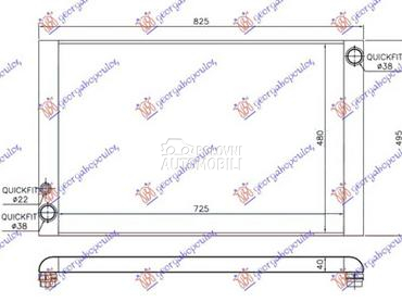 HLADNJAK MOTORA ZA SVE... za Audi A8 od 2002. do 2009. god.