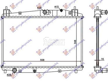 HLADNJAK MOTORA 1.4/1.6 TD... za Mazda 2 od 2007. do 2014. god.