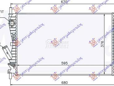 HLADNJAK MOTORA 1.6 TDCi... za Ford Fusion od 2002. do 2012. god.