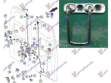 BRAVA GEPEK VRATA GORNJA Levo za Ford Transit Connect od 2000. do 2006. god.