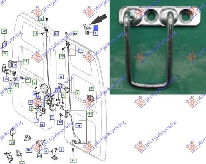 BRAVA GEPEK VRATA GORNJA Levo