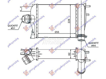 HLADNJAK INTERKULERA 1.5... za Renault Clio od 2013. do 2016. god.
