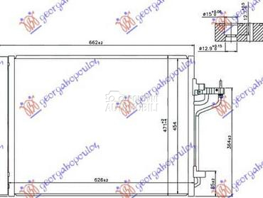 HLADNJAK KLIME 1.6i 16V... za Ford Focus od 2011. do 2014. god.