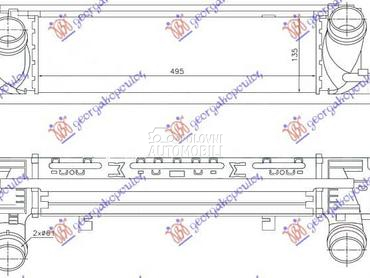 HLADNJAK INTERKULERA... za BMW Serija 1 od 2015. do 2019. god.