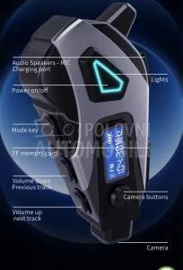 Video kamera i interkom kacige