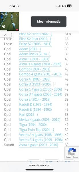 Aluminijumske felne  16" 4 x 100