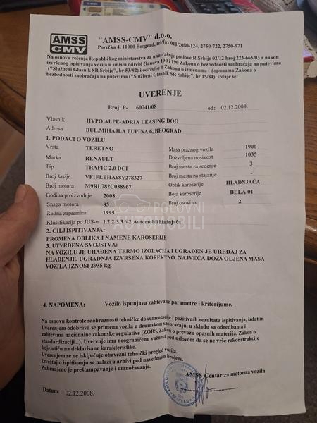 Renault Trafic 2.0 DCI