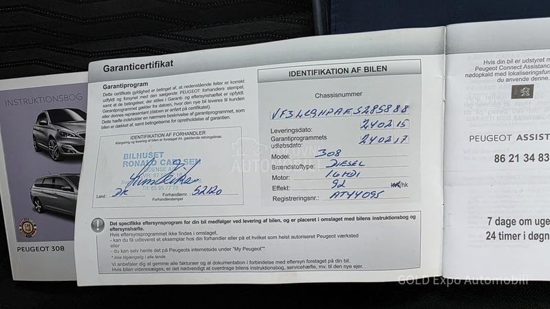 Peugeot 308 1.6 HDi 92 ALLURE