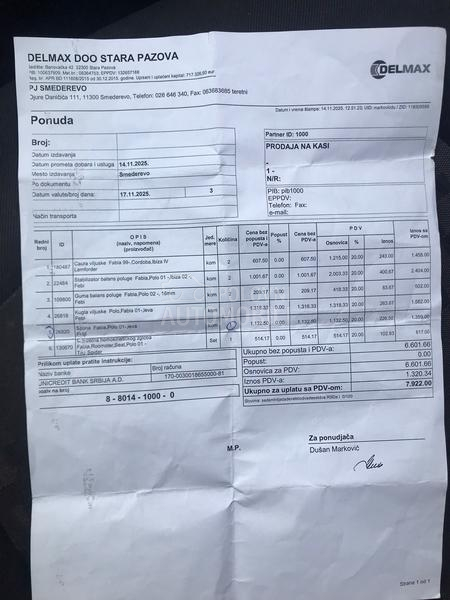 Škoda Fabia reg 15.12.2026.