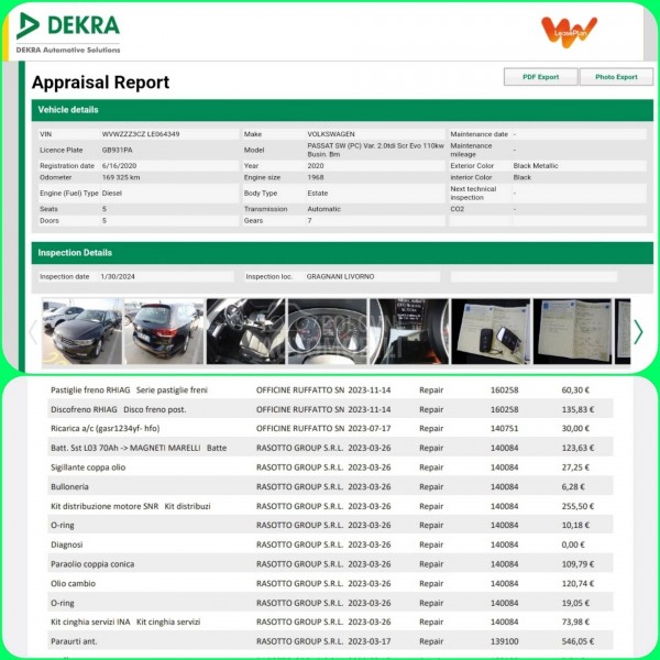 Volkswagen Passat B8 2.0 tdi 150 DSG