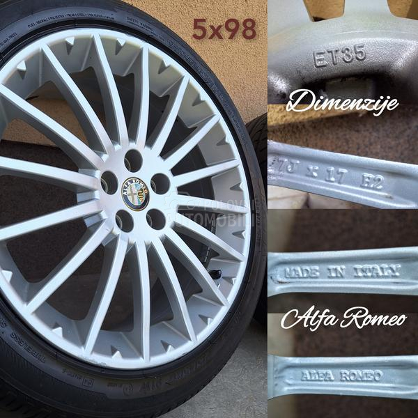 Aluminijumske felne MULTISPOKE ET 35 17" 5 x 98