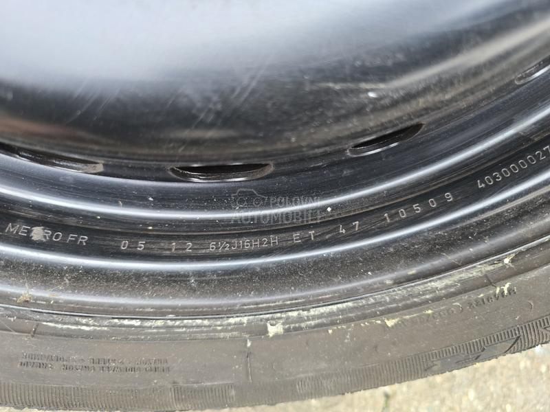 Čelične felne reno 16" 5 x 114.3