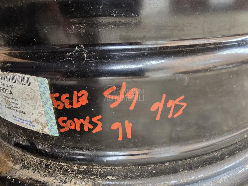 Čelične felne opel 16" 5 x 105