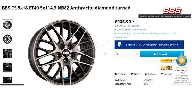 Čepovi za felne BBS 70,6mm