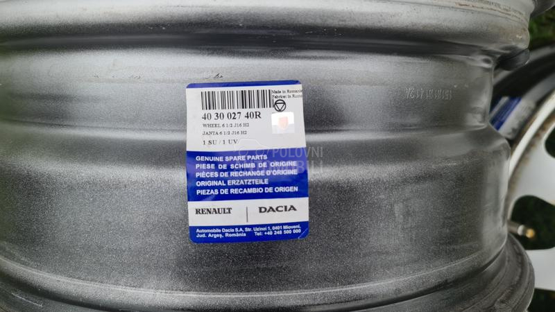Čelične felne Dacia 16" 5 x 114.3