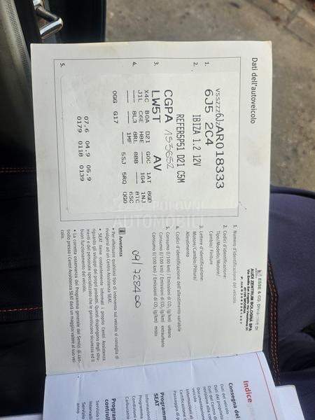 Seat Ibiza 1.2B 69.000k m