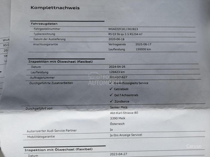 Audi RS Q3 2.5 TFSI QUATTRO