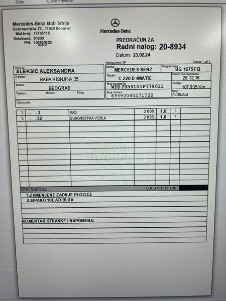 Mercedes Benz C 220 AMG 4MATIC