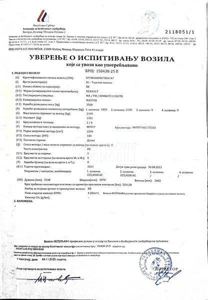 Renault Master 2,3Dci