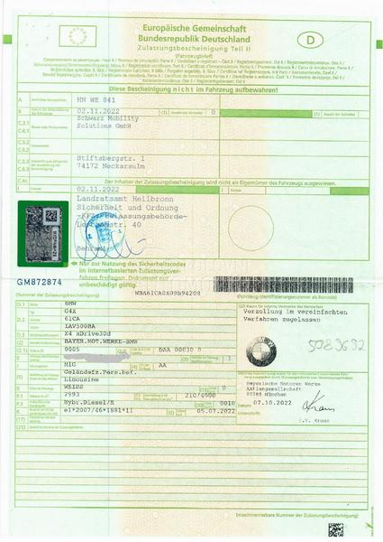 BMW X4 3.0d/M paket/20 inch