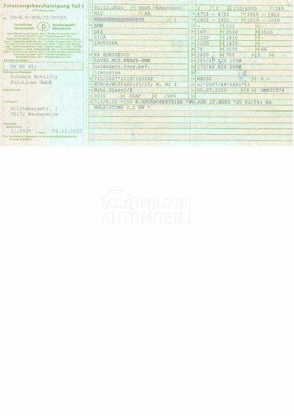 BMW X4 3.0d/M paket/20 inch