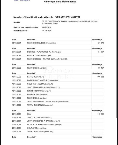 DS 7 RIVOLI LANAC 8mm