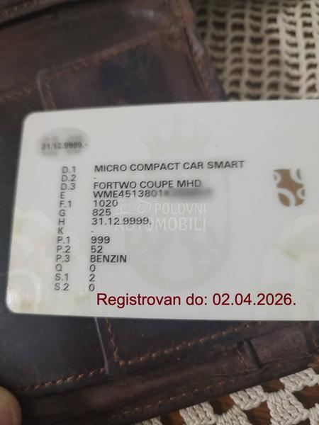 Smart ForTwo 1.0 MHD