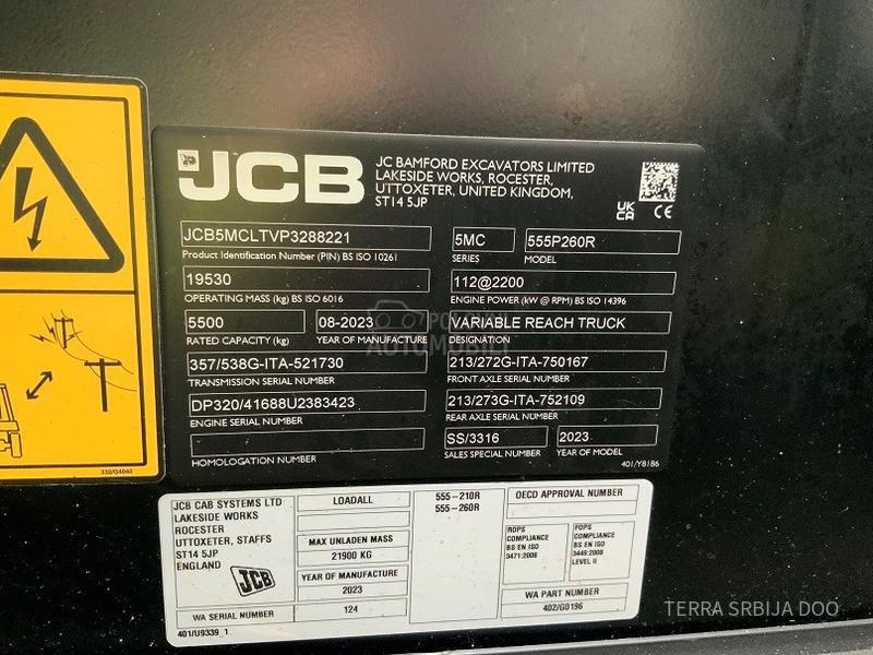 JCB 555 260R BLACK EDITION