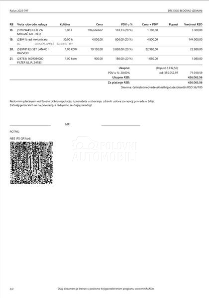 Peugeot Boxer 2.2L3H2